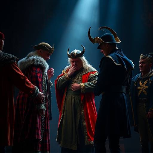 Foto von einer Szene aus 'Faust' mit aufwendigen Kostümen