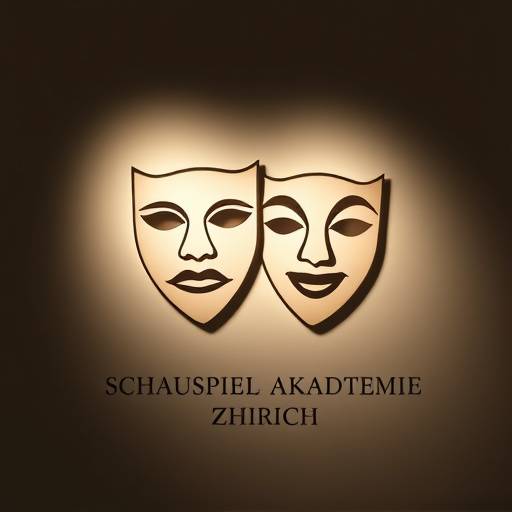 Logo der Schauspiel Akademie Zürich mit stilisiertem Theatermasken